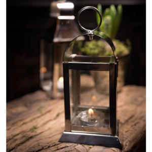 Faroles de Vela Cuadrados Hechos a Mano de Acero Inoxidable Plateado, Diseño Simple y Moderno para Decoración del Hogar, Mesa o Colgar al Aire Libre, 2025 - Product Image 5