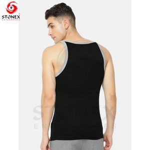 Vente en gros Vêtements de sport Débardeurs fuselés pour hommes Vêtements d'entraînement sportif de Offre Spéciale Débardeur de fitness musculation personnalisé - Product Image 3