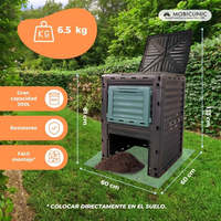 Composteur BioBin Mobiclinic écologique de 300 litres, transformateur de déchets pour jardin, pour usage domestique, ferme, état neuf ou d'occasion, moteur principal