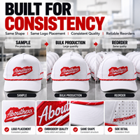 Casquette de baseball personnalisée brodée en gros, blanche, 5 panneaux, perforée, avec corde, casquette snapback, fabricant