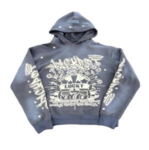 Sudadera con capucha personalizada para hombre, Jersey personalizado con puños acanalados, dobladillo DTG DTF, Impresión de diamantes de imitación, opciones de logotipo, etiquetas personalizadas, embalaje - Product Image 1