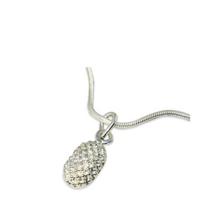 925 pendentif en argent Sterling collier pointillé conception solide belle classique or bijou pendentif à breloque en gros tout le monde cadeau - Product Image 1