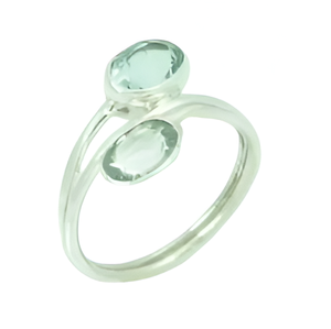 Anillo de piedras preciosas de Topacio Azul Anillo de Plata de Ley 925 Forma ovalada de piedra Anillo de moda Chapado en plata para compromiso, aniversario - Product Image 3