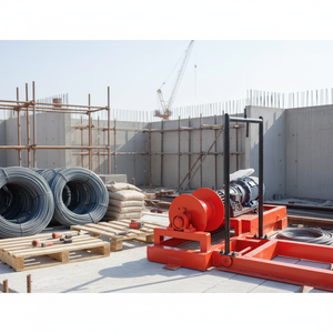 Equipo de Obra de Construcción de Alta Resistencia con Bobinas de Alambre de Acero, Máquina de Cabrestante para Varillas de Refuerzo, Cimentación de Hormigón y Grúa - Product Image 1