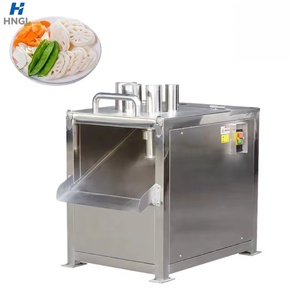 Machine à trancher les légumes robuste, en acier inoxydable industriel, électrique, à plusieurs canaux, pour usine de transformation alimentaire - Product Image 1