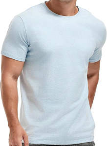 เสื้อยืดผู้ชายฟิตเนสทรงลูกเรือเสื้อยืดคุณภาพสูงปักโลโก้เสื้อผ้าลำลองทนทานโพลีเอสเตอร์200ก. แห้งเร็วระบายอากาศ - Product Image 2