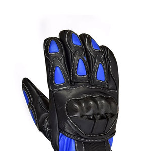 Guantes de carreras de cuero con diseño impreso personalizado de dedo completo/guantes de carreras de cuero con pantalla táctil - Product Image 3