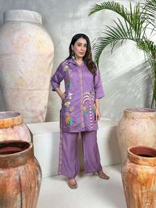 Conjunto Kurti de Lujo con Diseño de Limones de Vetican, Atuendo de Diseñador de Alta Gama para Bodas, Fiestas, Festivales y Moda Diaria - Product Image 3