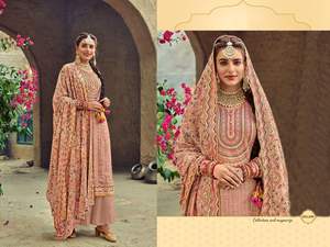 Dernier créateur indien personnalisable Party Wear Top Sharara Dupatta Broderie Travail Salwar Vêtements en gros Occasions spéciales - Product Image 4