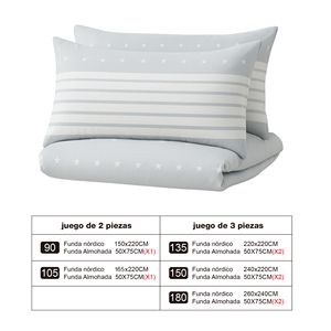 Set Copripiumino Moderno a Righe con Cerniera in 100% Poliestere Tessuto, con Federe Morbide e Traspiranti per un Sonno Confortevole a Casa - Product Image 5