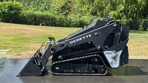used v1000 25Hp Diesel V1000 Mini Skid Steer with EPA Kubota <b>Engine</b> <b>Stand</b> Behind Mini Compact Crawler Loader - Product Image 2