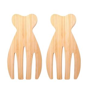 Serveurs à salade en bois d'acacia faits à la main, design personnalisé, outils à salade en bois de qualité supérieure, produit antique, prix avantageux - Product Image 6