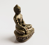 Statue de Bouddha en résine Zen Master, méditation, sérénité spirituelle, Feng Shui, décoration religieuse pour la maison, artisanale, durable, 6 pouces