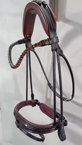 Brida de Cuero Anatómica Estilo Occidental para Caballo, Diseño Elegante, Acolchado Suave, Riendas Ajustables, Uso Ecuestre, Modelo MH-HB-52 MH Global - Product Image 3