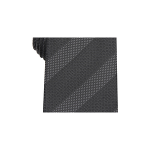 Cravatta Alfani da Uomo Slim a Righe Testurizzate Nera Taglia Regolare con Stampa Logo Personalizzata Design Ascot - Product Image 3
