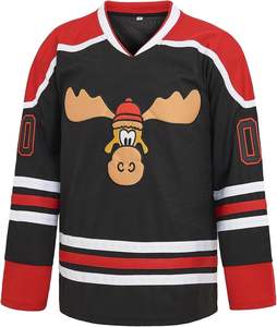 Camiseta de hockey para hombre, camiseta de entrenamiento de práctica de poliéster transpirable, camiseta de hockey sobre hielo personalizada con logotipo bordado por sublimación - Product Image 2