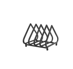 Eco-Friendly Metal Plate Rack Holder Multi-function Storage Washing Plates Dish <b>Drainer</b> Stand - Product Image 2