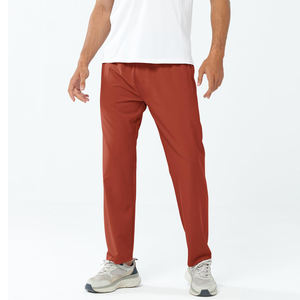 กางเกงผู้ชายแนวสตรีทเอวยางยืดมีกระเป๋าหลายกระเป๋ากางเกงผ้าถักสีทึบออกแบบได้ตามต้องการ - Product Image 1