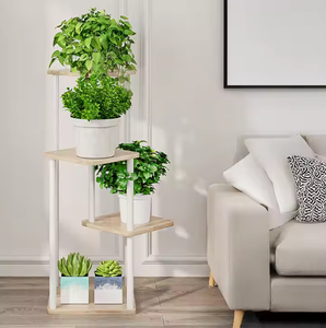 Supports de plantes de chambre à coucher d'intérieur de haute qualité présentoir d'usine personnalisable pour bibliothèques et étagères de jardinage Style oriental - Product Image 5