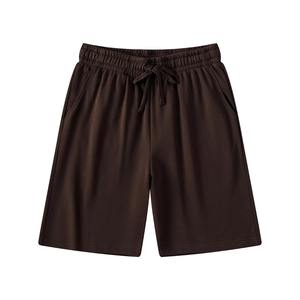 Pantalones Cortos Deportivos para Hombre, Nueva Moda Urbana, Color Liso, Teñido, Ecológicos, 100% Algodón, Secado Rápido, Ropa Deportiva Ligera, OEM 2025 - Product Image 6
