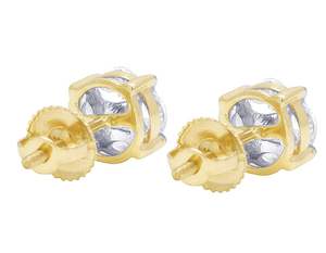 Lujo moda redondo diseñador elegante Moissanite diamante Stud pendientes para las mujeres - Product Image 4