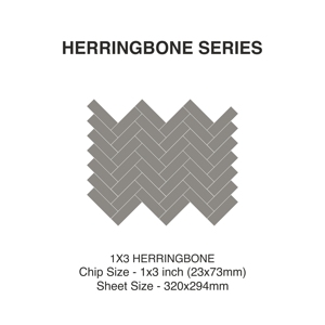 Natura Blend Mosaïque Carreaux 23X73mm Chevrons Porcelaine pour Intérieur Extérieur Design Moderne Style pour Cuisine Salle de Bain Villa Hôtel - Product Image 2