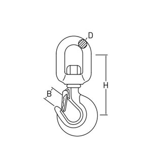 Crochet à œillet en acier inoxydable de haute qualité, usage industriel intensif, finition polie - Product Image 3