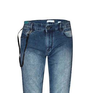 Pantalones de Mezclilla Casuales para Hombre, Venta Directa de Fábrica, Pantalones de Mezclilla Ajustados y Elásticos de Estilo Urbano con Gran Popularidad - Product Image 2