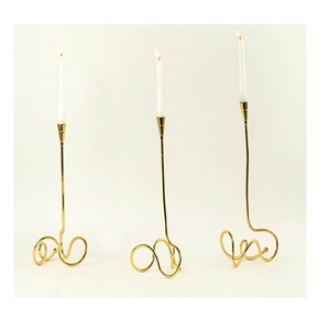 Soporte de vela de Metal de lujo moderno, para el hogar Decoración elegante, estilista, diseño de relámpago para boda, Navidad, ocasiones especiales diarias - Product Image 5