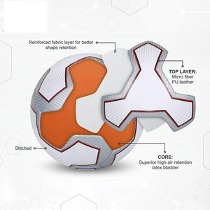Ballon de football en cuir PVC épais Alaay, cousu à la machine, avec couleur et logo personnalisés pour l'entraînement et les matchs - Product Image 4