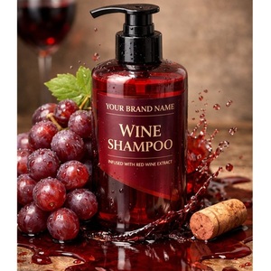 แชมพูไวน์แบรนด์ส่วนตัว ผสมสารสกัดจากองุ่นแดง ช่วยฟื้นฟู บำรุง และฟื้นฟูผมเสีย หมองคล้ำ ผลิตแบบ OEM ขายส่งจำนวนมาก สำหรับส่งออก - Product Image 1