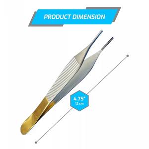 Pinzas Hemostáticas de Grado Médico de Color Sólido y Alta Calidad, 11 Pulgadas, 1x2 Dientes, Manuales, de Acero Inoxidable Alemán, HERMANN MEDITECH - Product Image 3