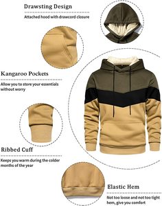 Personnalisé Haute GSM Surdimensionné Active Style Imprimé Sweat XS Taille Sports D'hiver À Capuche pour Hommes Tricoté Plus La Taille À Capuche Imprimer - Product Image 3