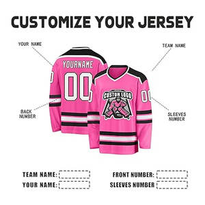 Premium sublimado dorado personalizado Hockey Jersey hombres personalizado Hockey sobre hielo Jersey cualquier logotipo transpirable duradero equipo uniforme - Product Image 4