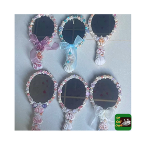 Nouveau miroir à main coquillage modèle 2025 magnifiquement décoré avec des coquillages mélangés, fabriqué au Vietnam - Product Image 5