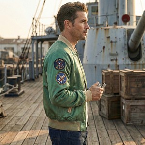 Chaqueta Bordada Personalizada de Yokosuka de los Años 50, Reversible, Verde Satinado, Estilo Tatuaje Tradicional, Chaqueta Sukajan para Hombre - Product Image 5