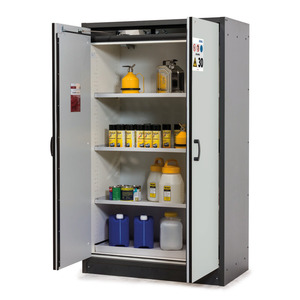 asecos Armadio per Materiali Pericolosi Ignifugo Linea Base Tipo 30-123, 3 Ripiani, Antracite/Grigio - Product Image 1