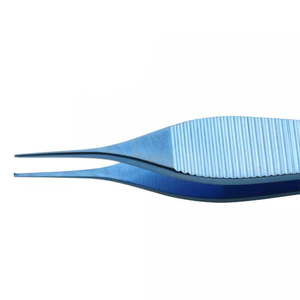 Fórceps Adson al por mayor fórceps de tejido Adson oftálmico fórceps de cirugía quirúrgica con revestimiento azul de acero alemán fórceps Adson - Product Image 5