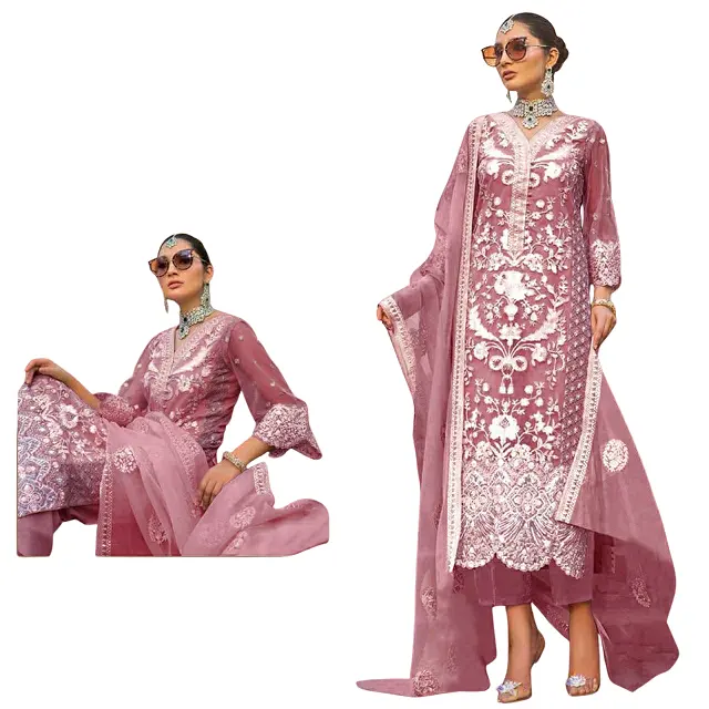 ชุดเย็บกึ่งเย็บตาข่าย,ชุดปากีสถาน SALWAR KAMEEZ