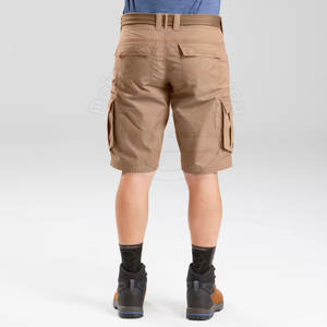 Pantalones cortos informales Cargo de algodón de diseño personalizado para hombres Patrón sólido de peso pesado de alta calidad Ecológico con bolsillos laterales - Product Image 4