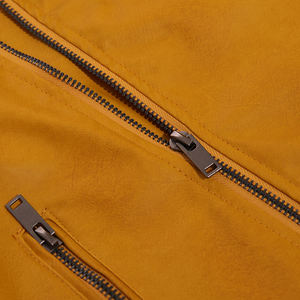 แจ็กเก็ตหนังวัวเข้ารูปกันน้ำสำหรับทุกเพศแจ็คเก็ตมาตรฐานสำหรับฤดูหนาวมีซิปปิดโลโก้ด้านหน้า - Product Image 5