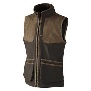 Gilet de tir 4 saisons main droite vente en gros taille réglable poche poitrine gilet de tir en cuir noir Skeet gilets de tir - Product Image 3