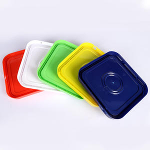 थोक 10 एल प्लास्टिक बकेट वर्ग बकेट प्लास्टिक की रोटी के साथ भोजन ग्रेड आयताकार बकेट कस्टम रंग - Product Image 3