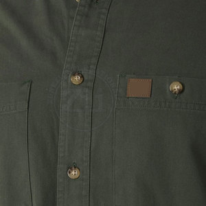 Vente en gros de chemises de soudage pour hommes avec logo personnalisé Vêtements de travail à manches longues Chemises de soudage FR pour hommes - Product Image 5