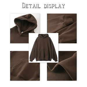Sudaderas con Capucha Personalizadas con Tu Logotipo, para Hombre y Mujer, Talla Grande, Algodón Poliéster, Sublimación, Sudaderas con Capucha Lisas para Hombre, Corte Holgado - Product Image 4