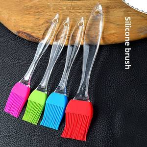 Transparent Handle <b>Silicone</b> and Plastic Brush for Barbecue Kitchen Sauce Milk Oil Cake <b>Baking</b> - Product Image 2