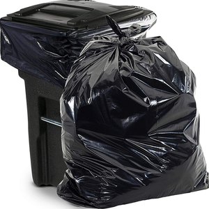 Sacs à ordures industriels en plastique HDPE noir - Product Image 6
