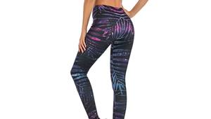 เลกกิ้งออกกำลังกายเอวกลางเอวยางยืดไร้รอยต่อสำหรับผู้หญิงเลกกิ้งออกกำลังกายโยคะฤดูร้อน - Product Image 2