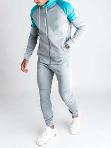 Fabricant de vêtements survêtement hommes broderie survêtements pantalons de survêtement et unisexe personnalisé bouffée impression Logo à capuche ensemble - Product Image 5