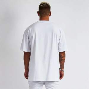 2024 ODM conception personnalisée poids lourd 250 Gsm T-shirt blanc 100% coton col polo grande taille pull américain pour hommes - Product Image 2